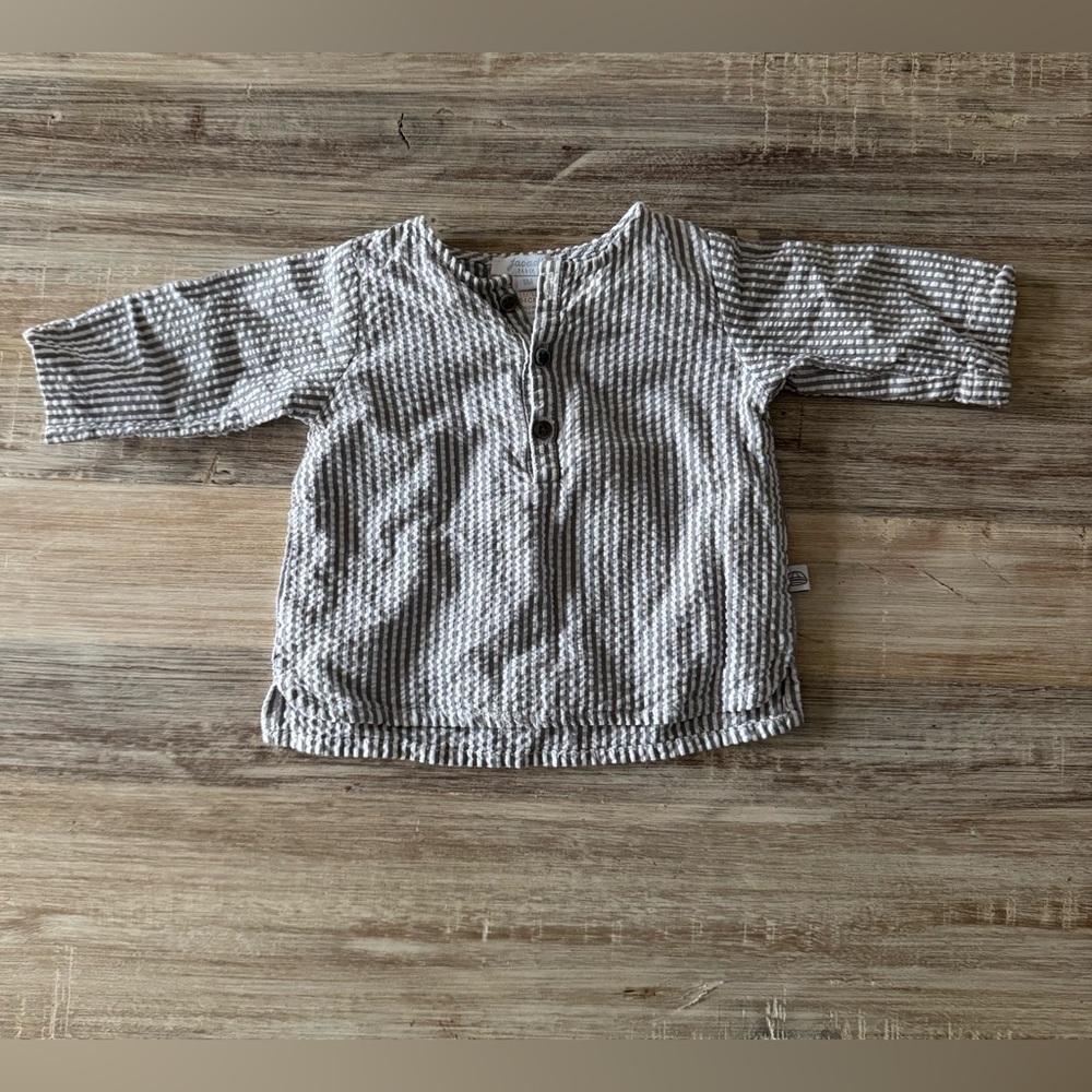 Jacadi Baby Seersucker Top Size: 1 months in great condition